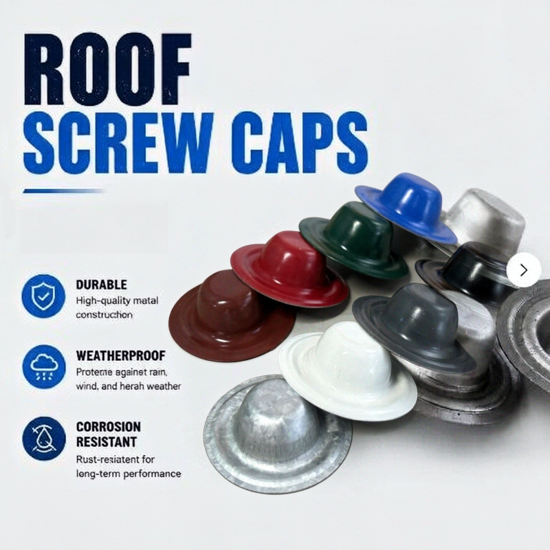 35mm Galvanized Steel Roofing Screw Cap For Roof Screws Used In Roofing Fasteners