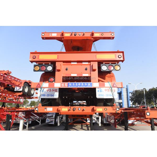 12380*2500*1540 CIMC HUAJUN Skeletal Semi Trailer for Transporting 20ft 40ft Container