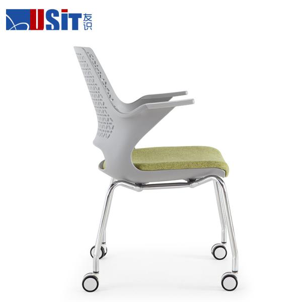 Ventilated Back Plastic Ergonomic Folding Office Chair For Home