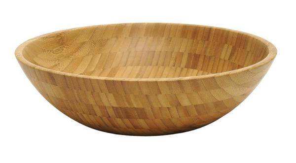 4 Piece Bamboo Salad Set  7 X 2.25 More Endurable Than Porcelain Products