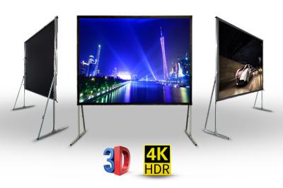 Portable PVC Projector Screen Front Rear 16:9 For Large Stage