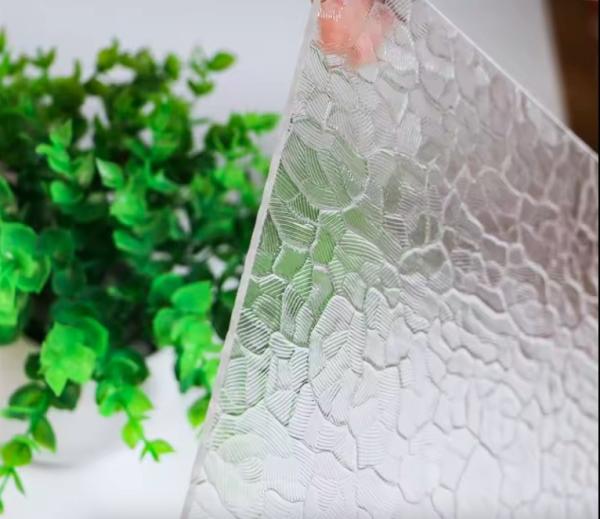 2mm 3mm PS plastic textured door panels transparent embossed advertisement PS sheets