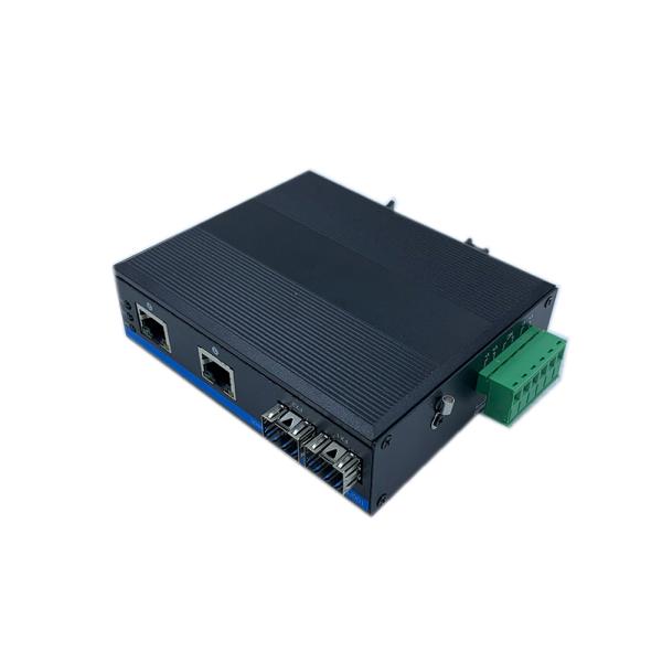 CE 10/100Mbps Промышленный сетевой переключатель 2 SFP порта и 2 Ethernet порта не управляемый