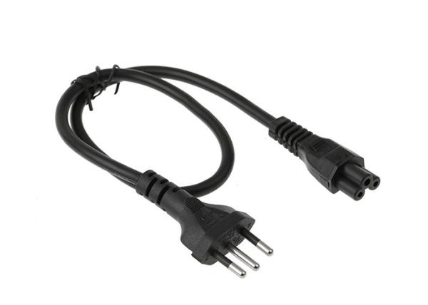 10a 250v Computer Monitor Power Cord , 3 Pin Ac Power Cord Customized
