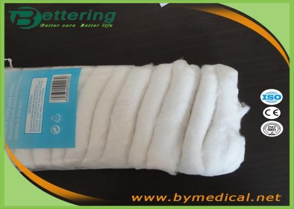 100% Pure Cotton Zig Zag Cotton Wool Roll , Absorbent Cotton Wool Pleat