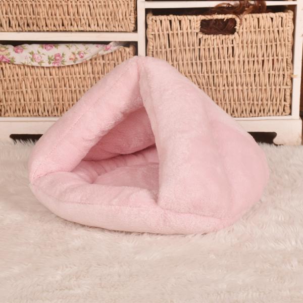 Plush Warm Slippers Shape Cat Snuggle Cave Pet Bed Cushion 40x40cm