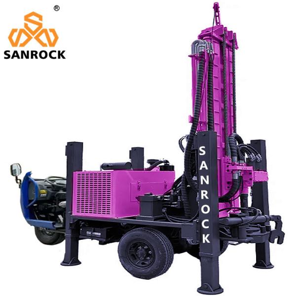 4700 KG Hydraulic Water Well Drilling Rig Powered By Diesel Engine