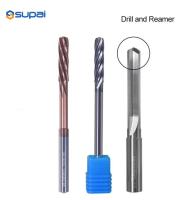 Máquina de empuje de carburo sólido con broca cónica de ranura recta Reamer de acero de tungsteno D10 * 45 * 90L * 6T