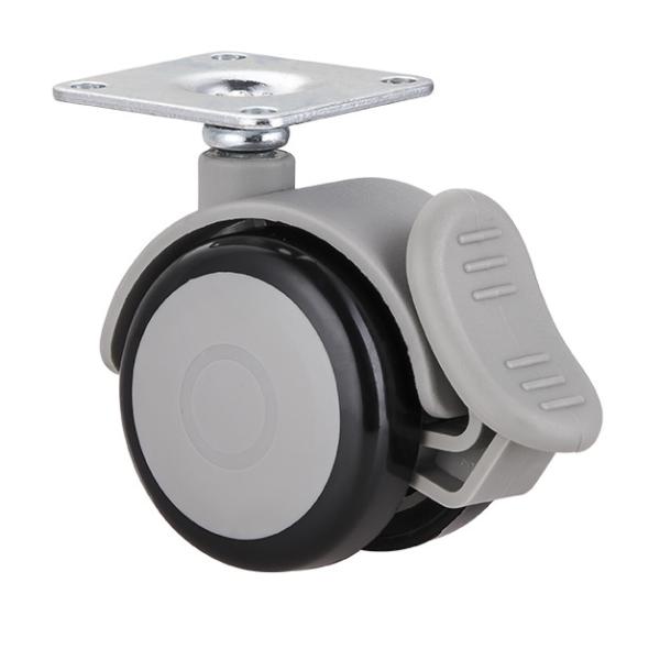 Factory Direct Sale 2 Inch 50mm Medical Screw Universal Castors Wheels Mute Doule Wheel Furniture Wheel