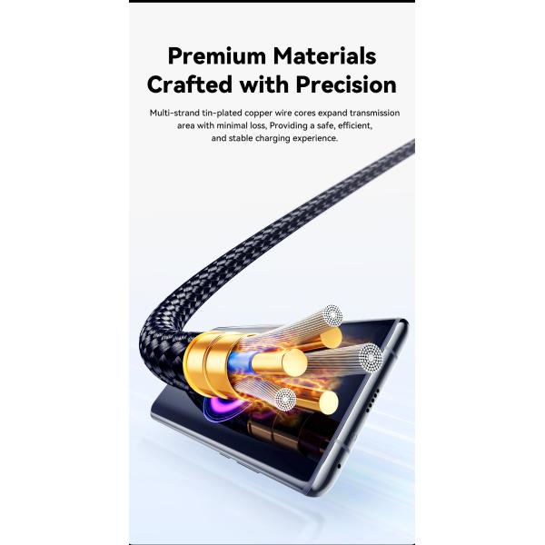 120W USB A To C Cable PP USB C Charging Cord ESSAGER ES-X45