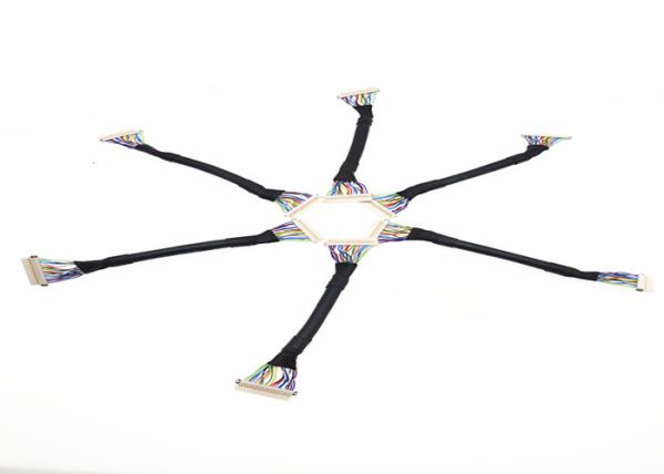 Conjunto de cabo do conector LVDS de  DF19, 20 extensão Cablefor do Pin LVDS para o portátil