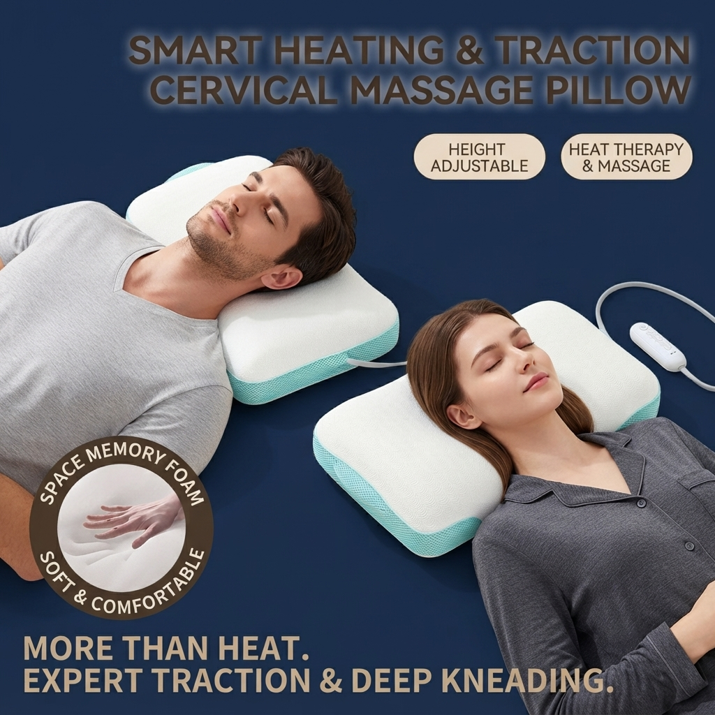 ZN-MP03 Smart Heating & Traction Cervical Massage Pillow