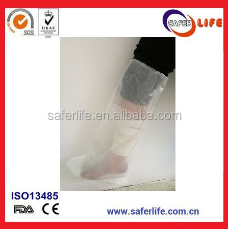 2019 New bath and swimming cover bandage reusable waterproof cast protector half leg health and household