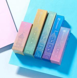 Silver Card Paper Foldable Cosmetic Packaging Box For Lipstick