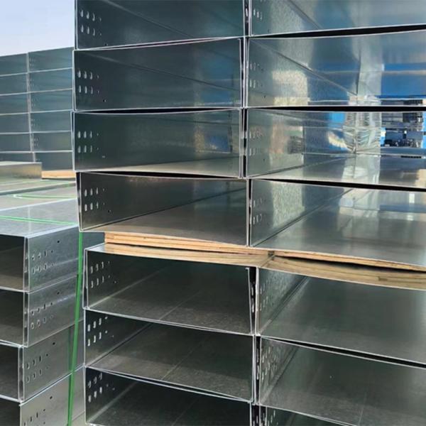 Resistencia al fuego y durabilidad bandeja de cable sólido con acabado galvanizado