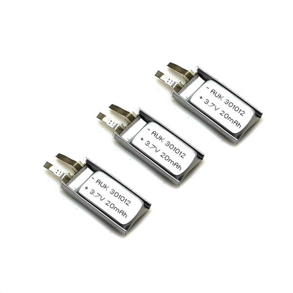 4.2V 20mAh Ультратонкая липо батарея 60mAh / 40mAh 3.7V 301012 301025