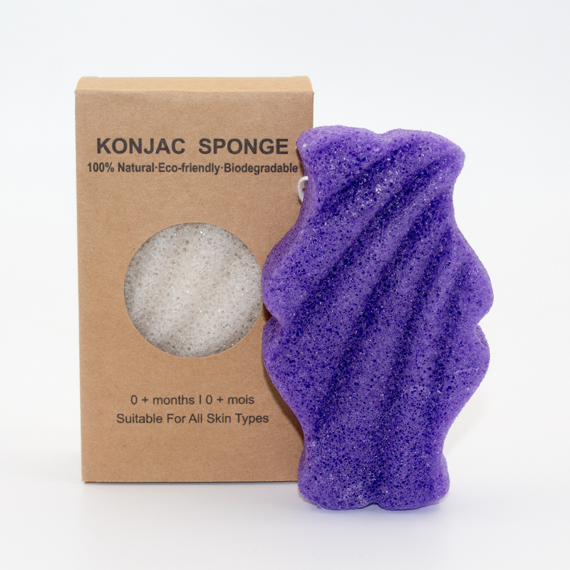 Зеленая Konjac лицевая очищая губка