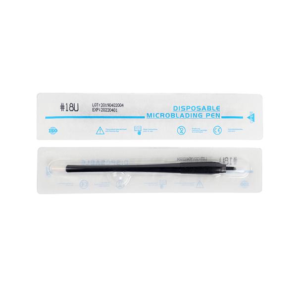 OEM Microblading Supplies Lushcolor Black Eccentric Disposable Manual Pen For Microblading Eyebrow Tattoo