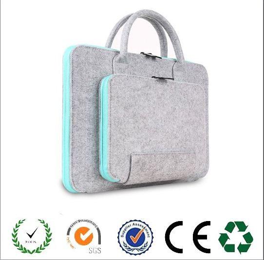 Promotional Functional zipper closure felt laptop bag  from china factory