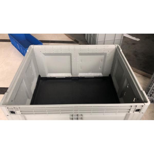 1200*1000*810mm Foldable Plastic Pallet Box for Bulk Storage in Black Gray Blue Closed
