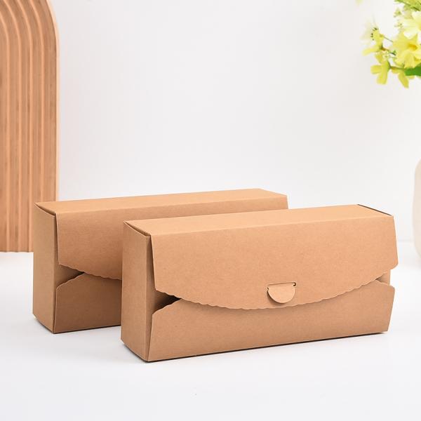 Custom Kraft Paper Gift Box for Cookies Candy Eco-Friendly