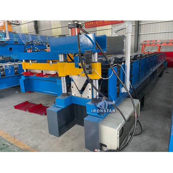 Touch Screen PLC Automatic Valley Tray & Ridge Cap Roll Forming Machine Metal Roof Capping Profile Making Equipment