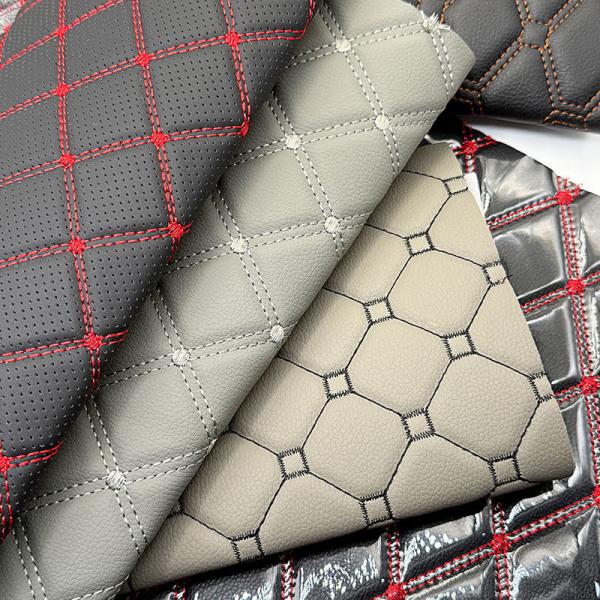 6.0mm Polyurethane Foam PVC Leather for Car Seat Covers