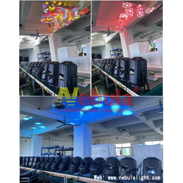 Nebula Dynamic 300w LED Gobo Zoom Image Projection Water Wave Floating Effect Light Gobo Projector