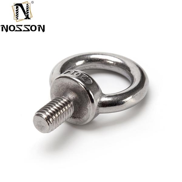 GB Standard Marine Grade Galvanized Stainless Steel Lifting Ring Threaded Eyebolt 1/4