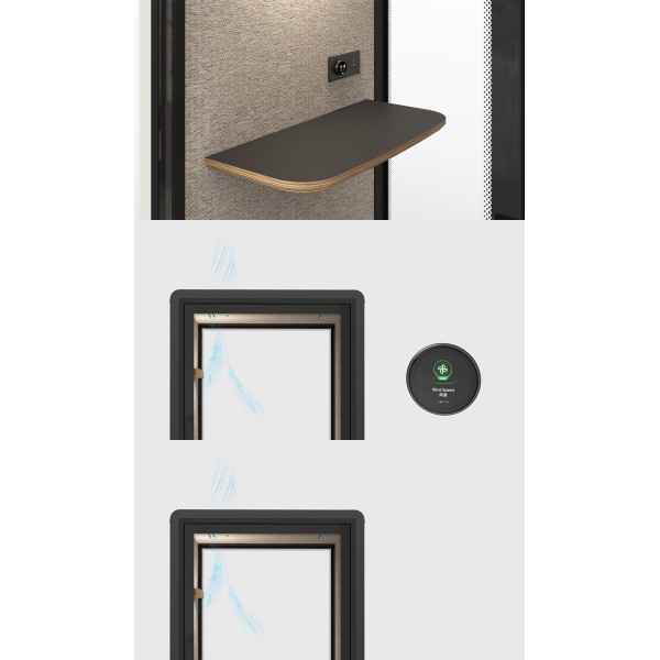 Compact Office Soundproof Booth Work Pod Noise Isolation For Video Calls 240V