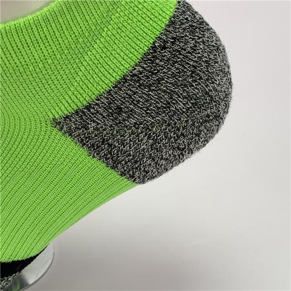 Green High Ankle Socks Custom Made for Quick Dry Soft Cotton and Anti Slip Function