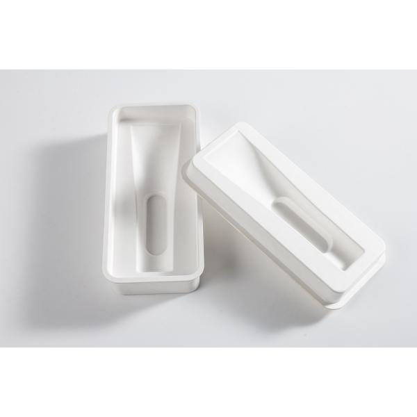 Зеленая формованная коробка из бамбукового волокна для печати, пригодных для вторичной переработки