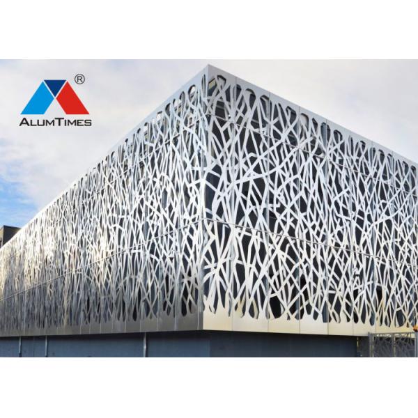 Decorative Aluminum Fence Screen , Metal Laser Cut Fence Panels Fireproof