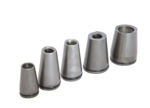 Alloy Steel Post Tensioning Wedge 20CRMNTI Surface Hardness For Anchoring Steel Cables