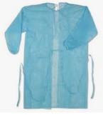 Polypropylene Disposable Isolation Gowns Breathable Fluid Resistant Flexible