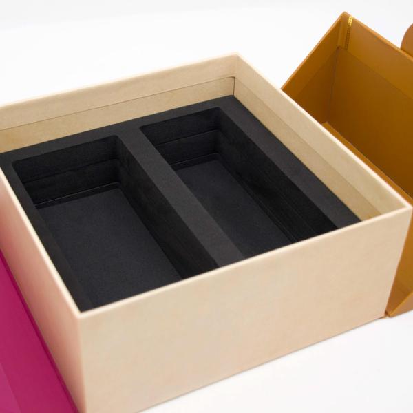 Переработанные материалы Косметическая коробка для подарков с двойными дверями для женской изысканной косметики