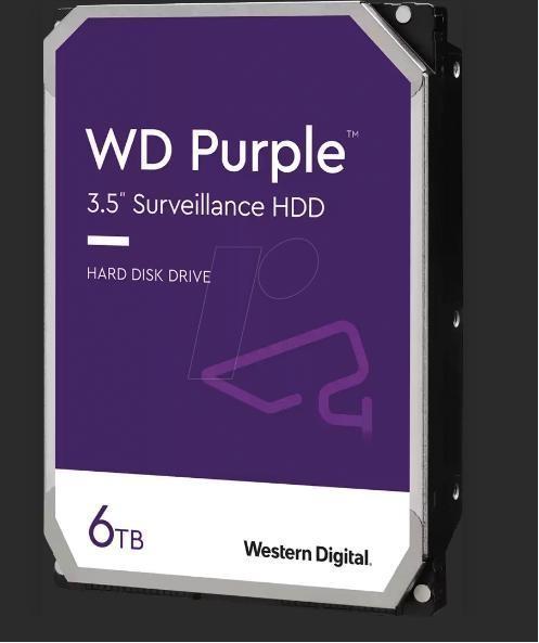3.5 WD64PURZ 6TB WD Purple Surveillance Internal Hard Drive HDD