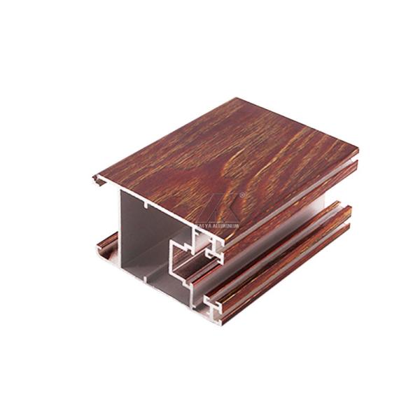 Janela de deslizamento quadro grande Windows de vidro da grão dos produtos novos alumínio de madeira