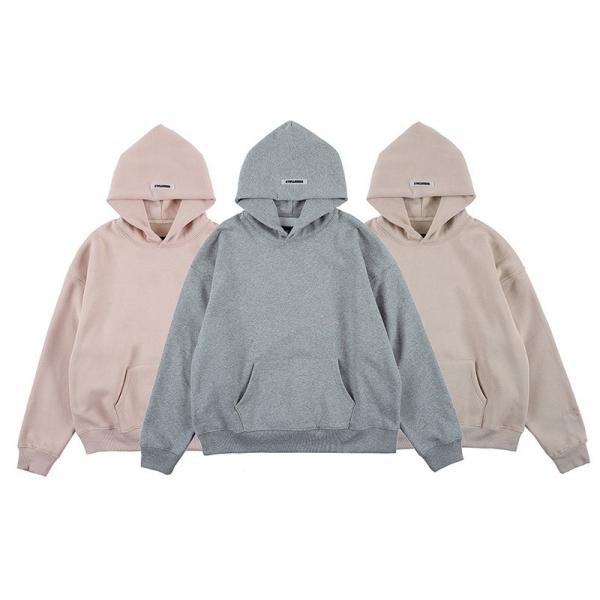 Custom Embroidery Blank Unisex Plain Hoodies 100% Cotton Oversize Sweatshirt