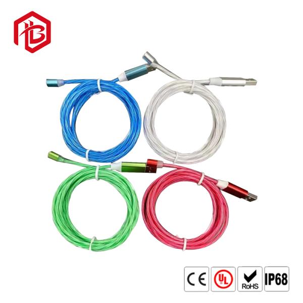 Микро- тип c USB освещая 3 4 в 1 кабеле данным по USB Multi заряжателя телефона 3A быстром поручая