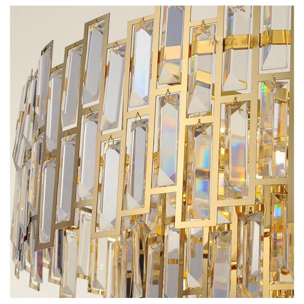 100cm Diamater 30cm Height Restaurant 260V Crystal Pendant Light