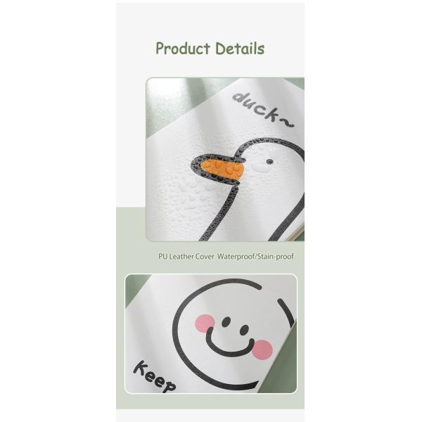 Niños de dibujos animados lindos como cuaderno A5 / A6 PU cuero Diario a prueba de agua para la oficina de la escuela