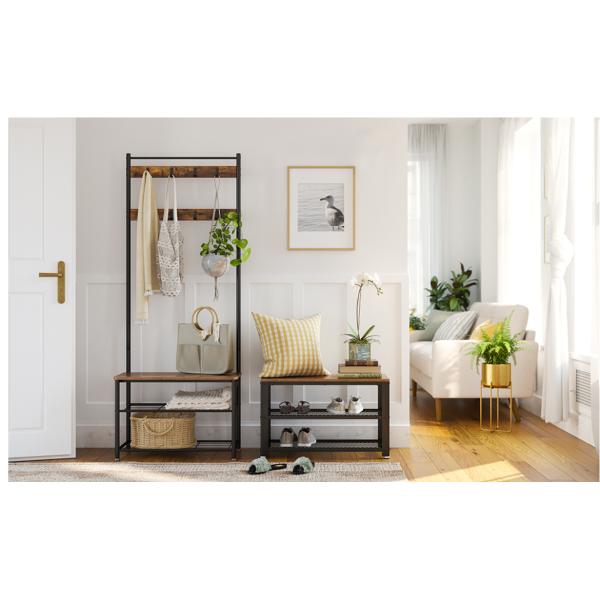 Умный шкаф пальто с организатором 3 Суда ботинка в 1 функциональном дереве Hall