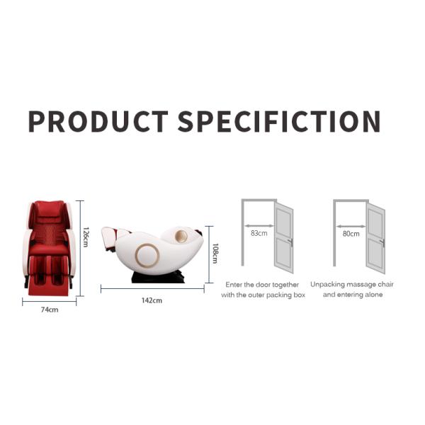 AI Controller Heated Back Kneading Massage Chair 3D Heating Therapy ROHS