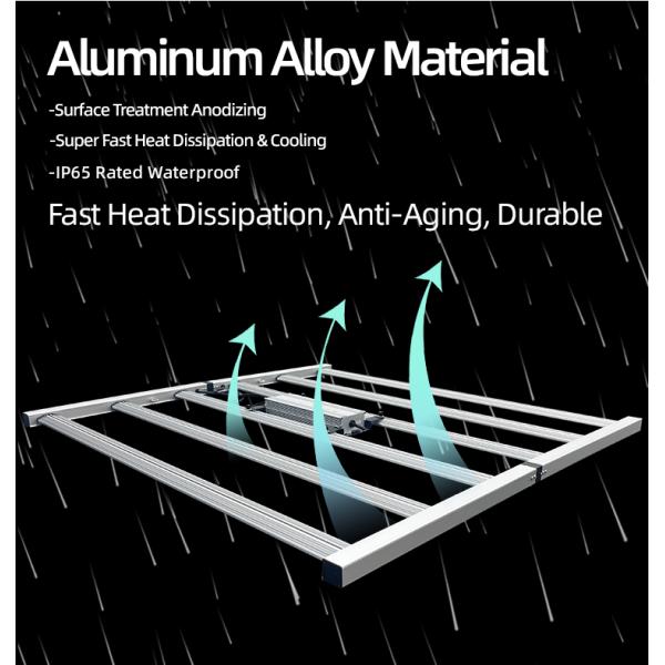 Luz de cultivo de LED de espectro completo 720W Luz de planta Plantas de interior apagables