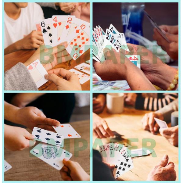 310gsm 330gsm Black Core Paper For Poker Cards 23'' x 29'' High Opacity