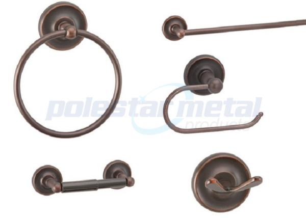 2-7/8 do” gancho dobro de bronze da veste dos acessórios do hardware do banheiro diâmetro