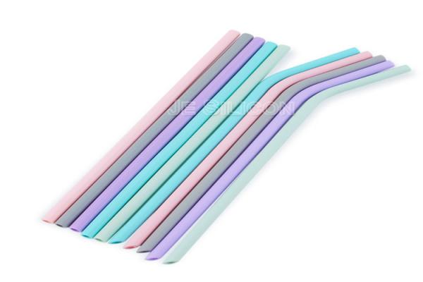 Portable Folding Collapsible Silicone Straw -50~250℃ Work Temperature For Kids