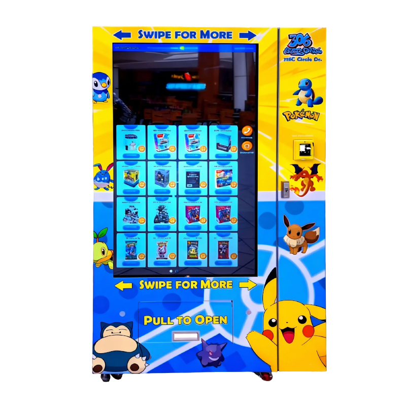 Big Touch Screen TCG Pokémon Card Vending Machine With Card Reader and