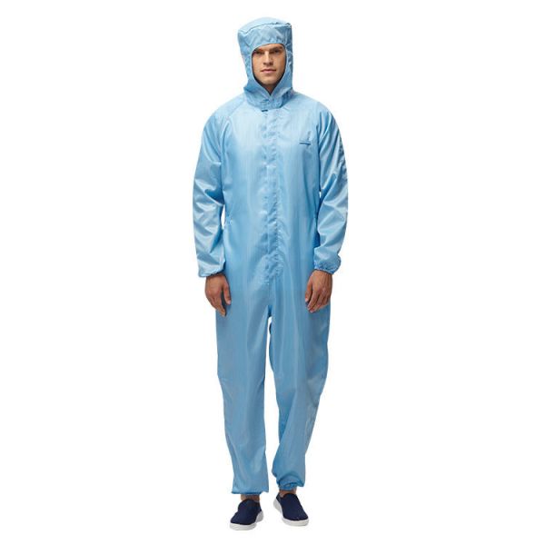 Waterproof Lint Free Antistatic Coverall Garment for Dust Proof Reusable ESD Cleanroom Uniform